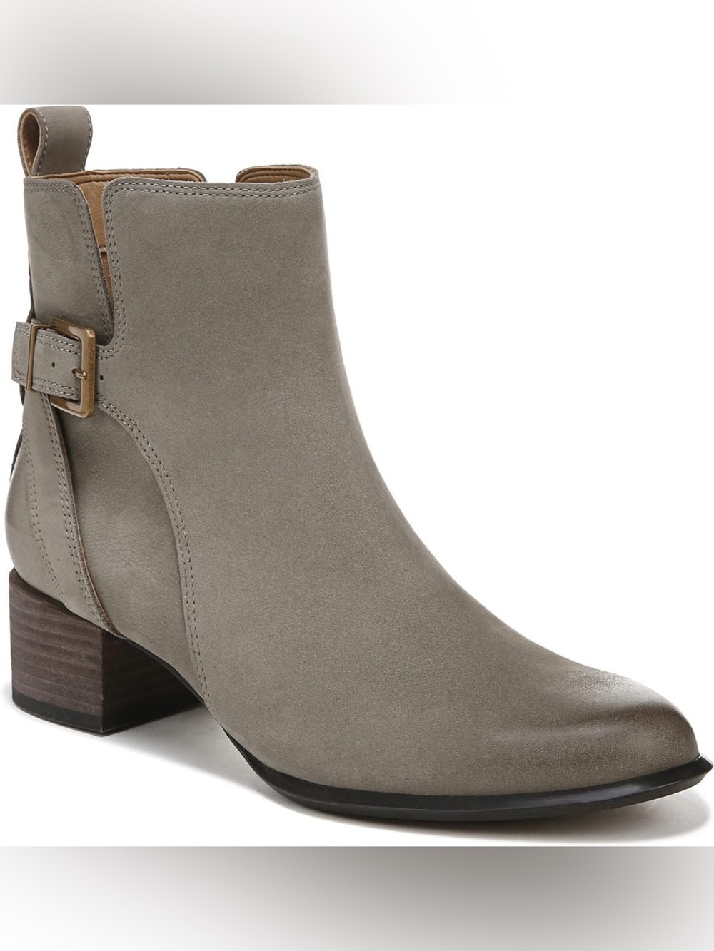 Vionic Sienna Waterproof Nubuck Ankle Boots Stone- Size 9.5
